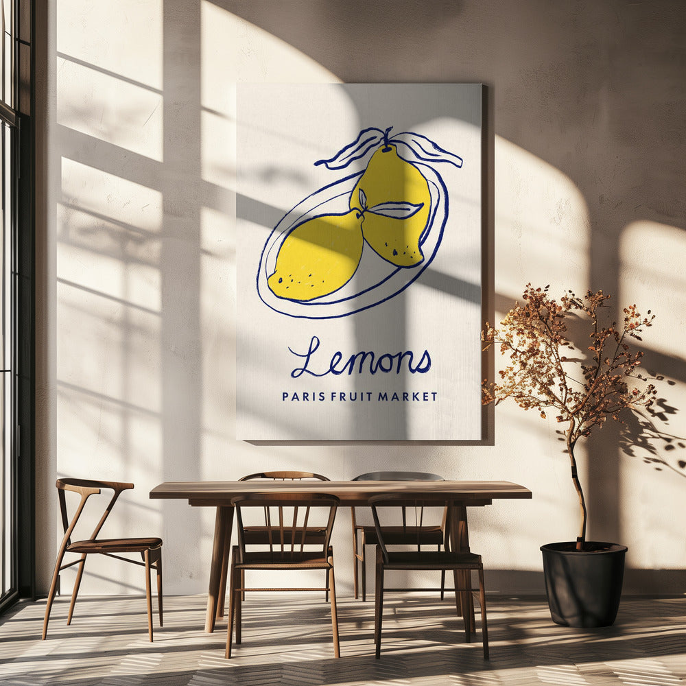 Eetkunst - Citroenen Parijse fruitmarkt | Canvas