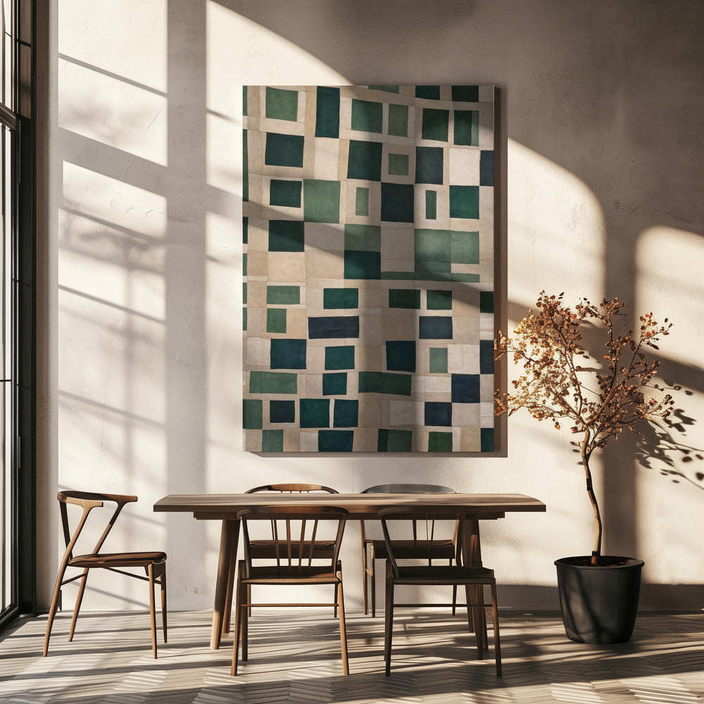 Smaragd Mozaïek | Canvas