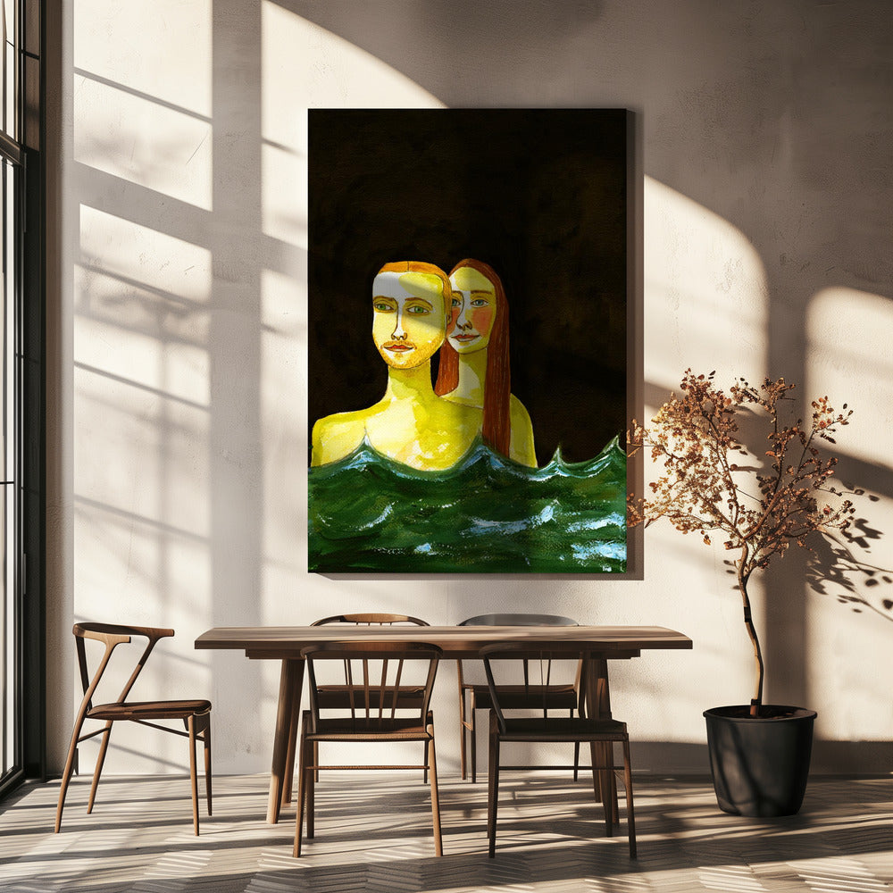 De zwemmers | Canvas