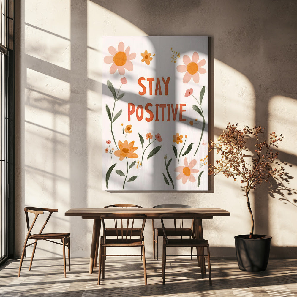 Bloemenaanmoediging | Canvas