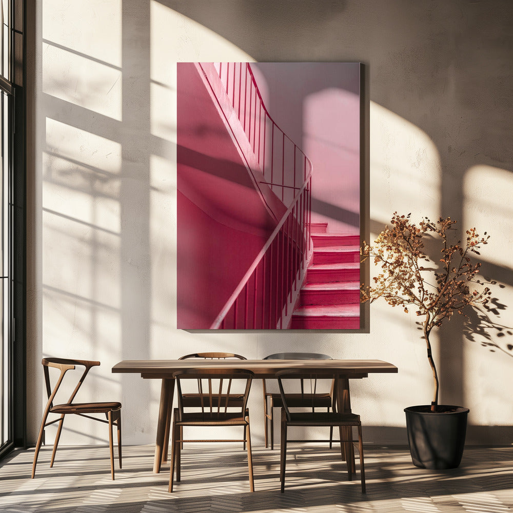 Plum Steps | Architectonisch minimalisme | Canvas
