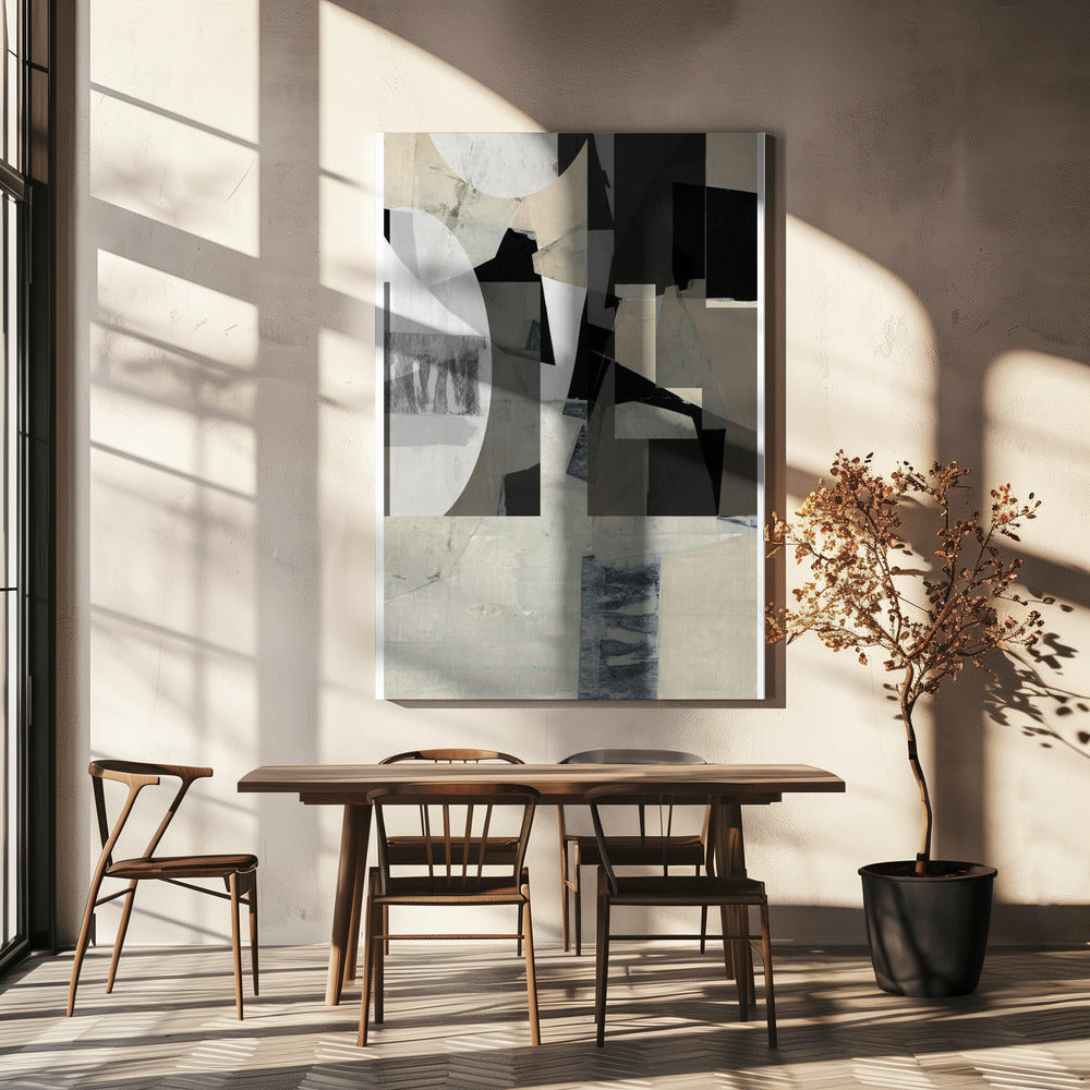 Monochrome compositie nr. 2 | Canvas