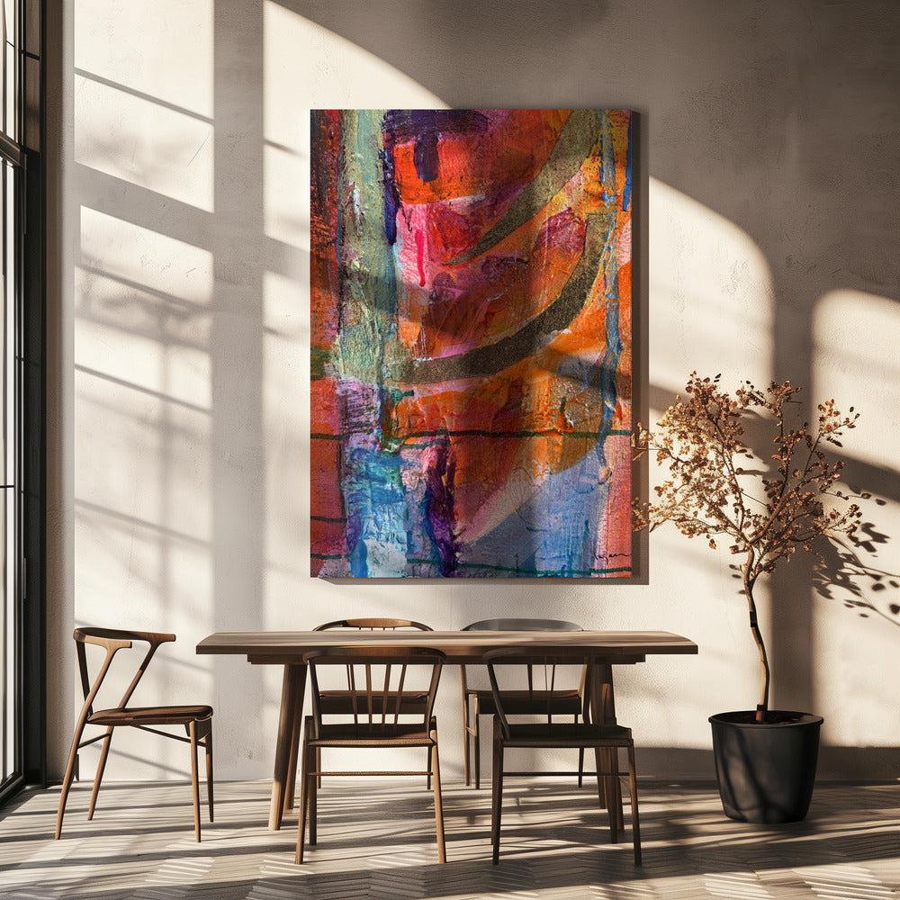 Levendige Soulstorm | Canvas
