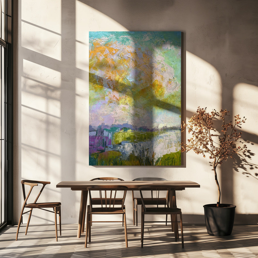 Zonovergoten reflecties | Canvas