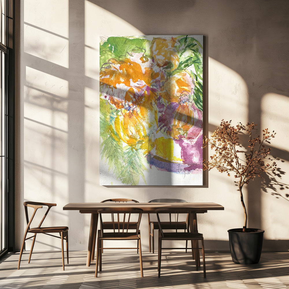 Passie van de orchideeënbloei | Canvas