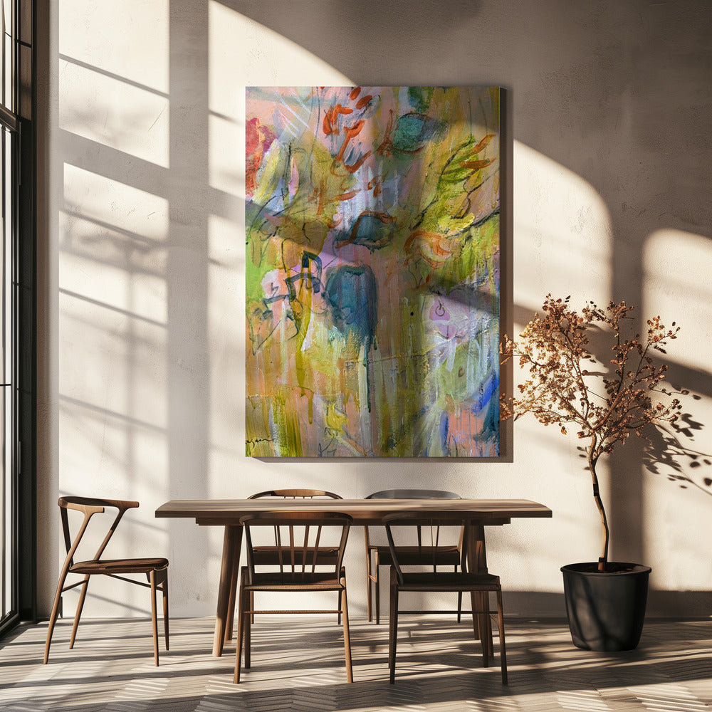 Magische tuin van kleur | Canvas