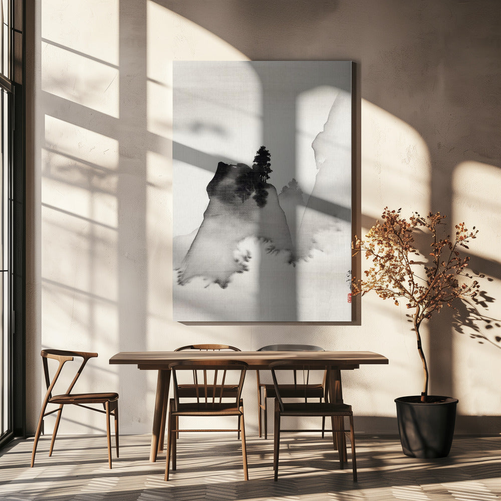 Mountains (right From the Triptych Three Evening Scenes) (19th Century) | Canvas