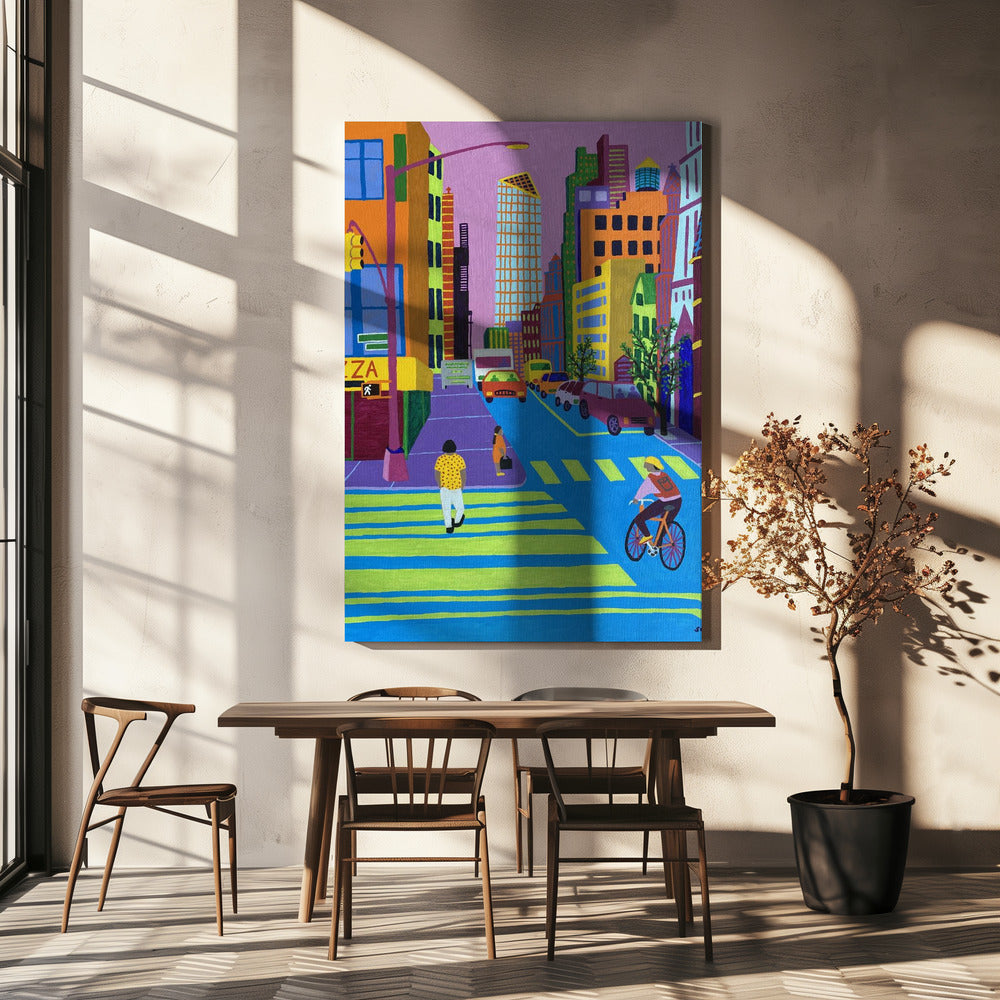 In de stad | Canvas