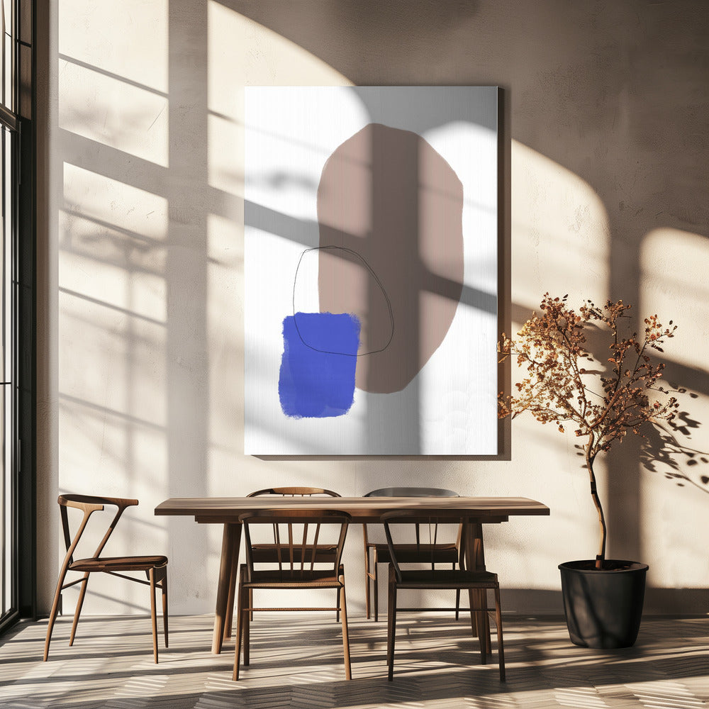 Organische vormen en aardse tinten | Canvas