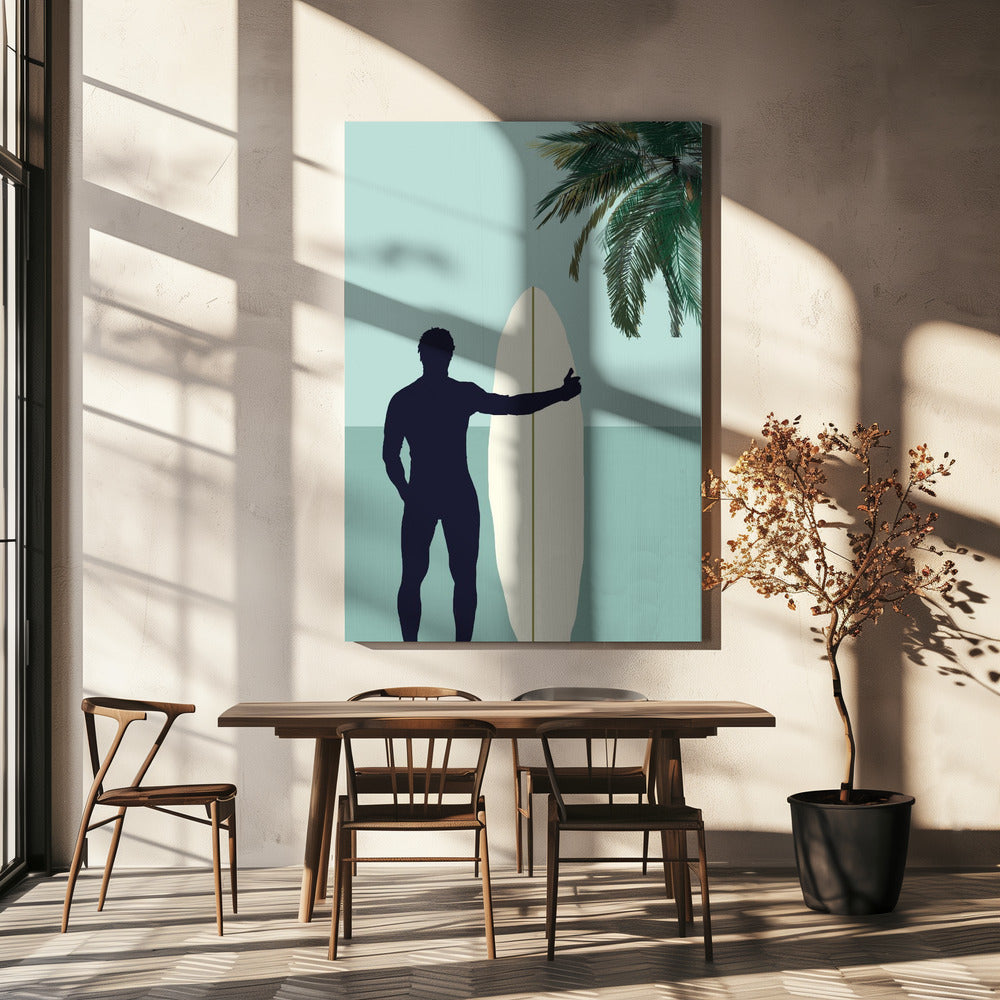 Surf Blauw 1 | Canvas