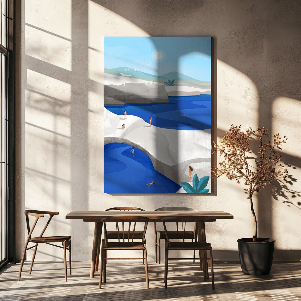 Cliff Jumping, Griekenland | Canvas