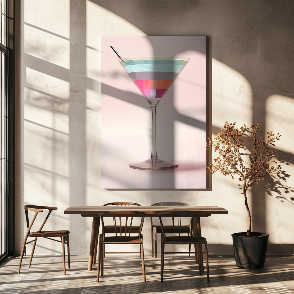 Striped Martini | Canvas