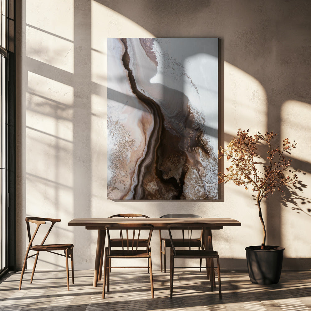 Gesofisticeerde Bruinen - Aardse Stromingen 3 | Canvas