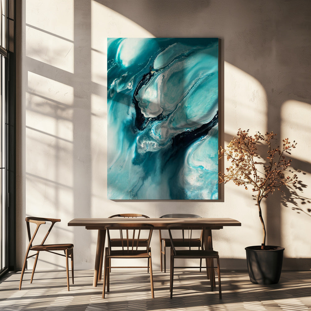 Oceaan Teal Aqua Turquoise "Ocean Teal" | Canvas