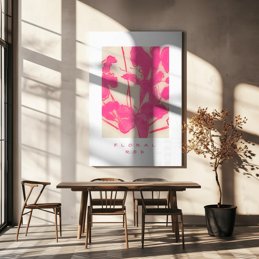 Bloemenrood | Canvas
