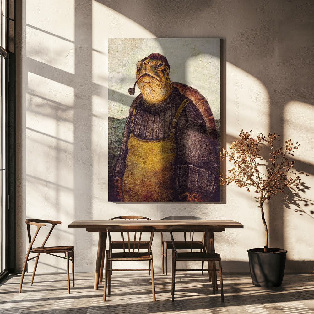 Vintage stijlvolle schildpad | Canvas