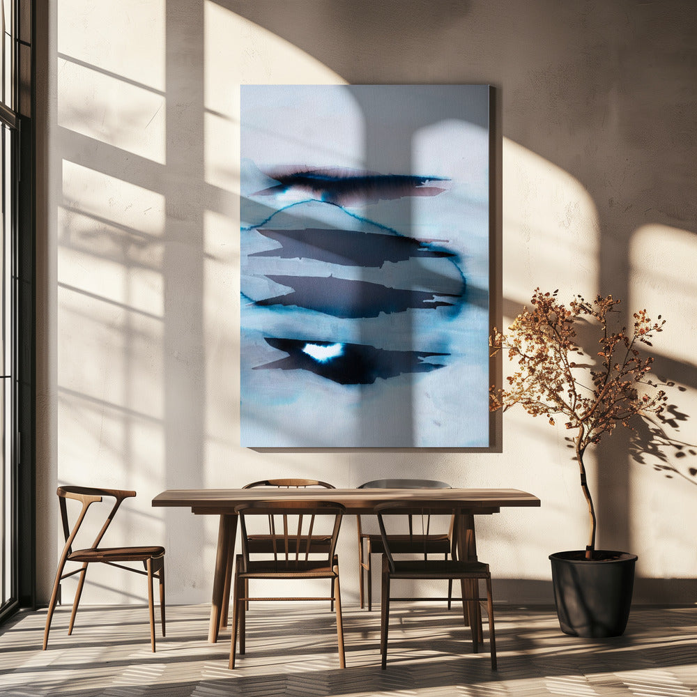 Doorschijnende lagen landschap | Canvas