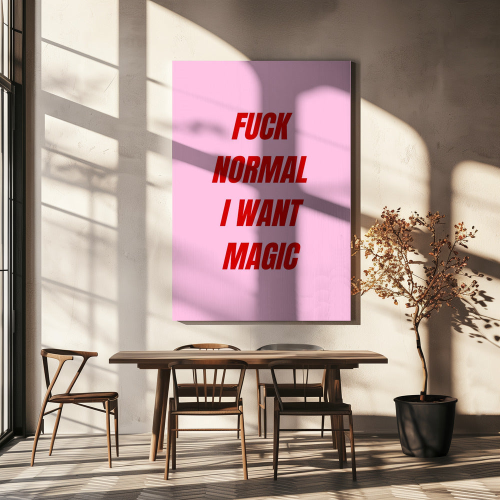 Bold Red Typography | Canvas