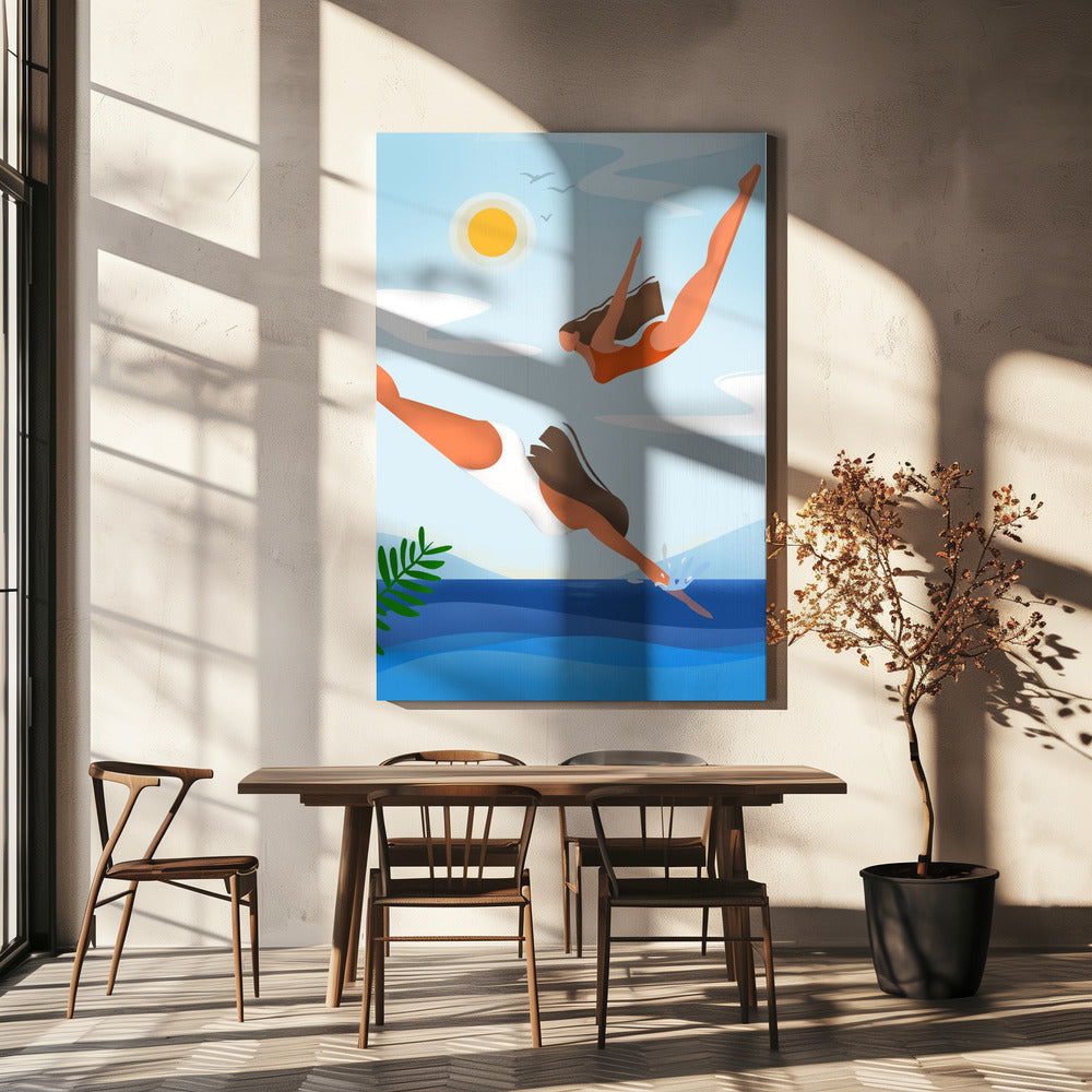 Oceanische gratie | Canvas