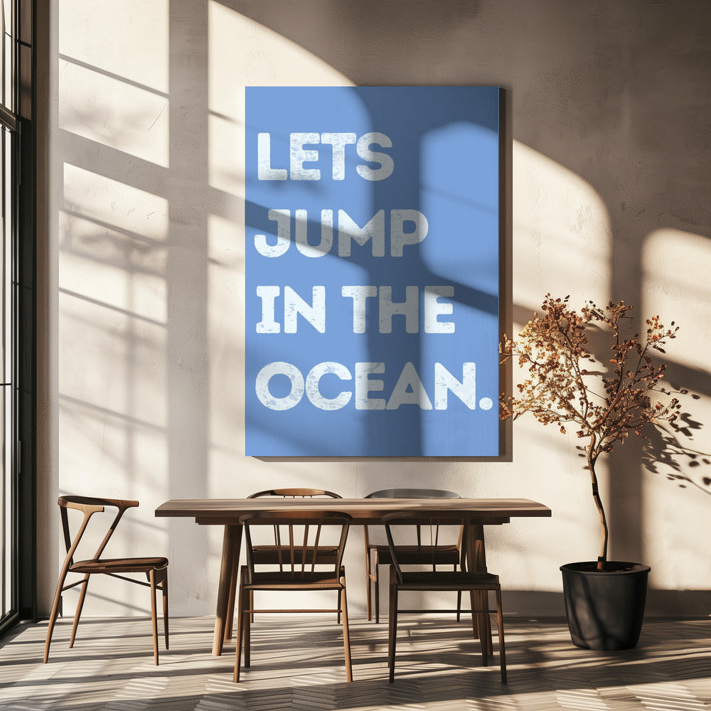 Spring in de oceaan | Canvas