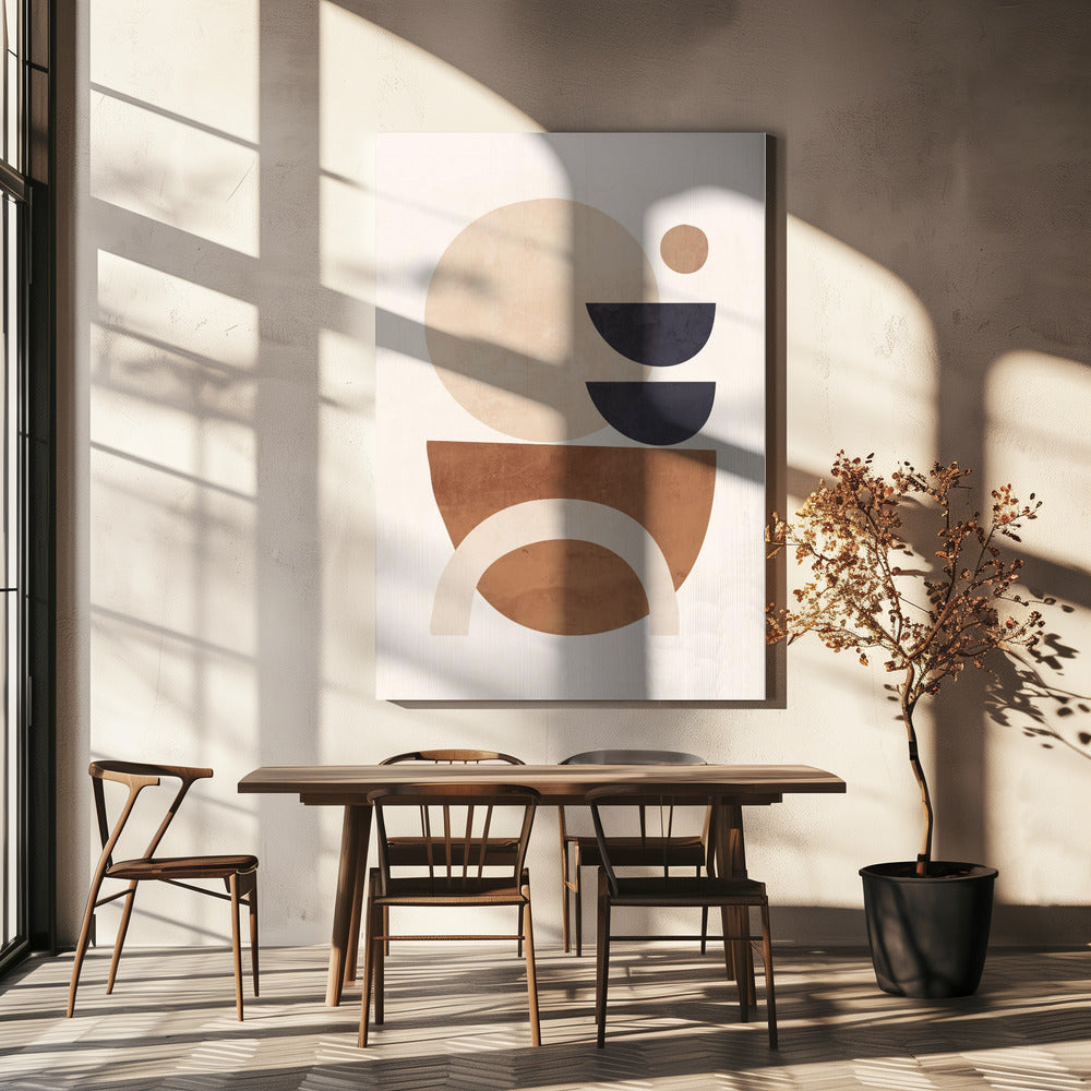 Abstracte minimale vormen | Canvas