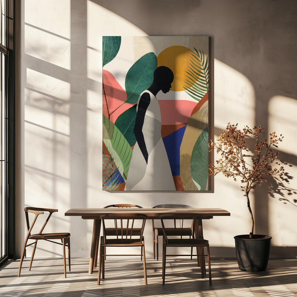 Sereen silhouet | Canvas