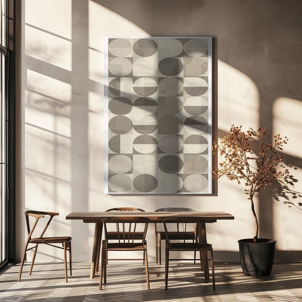Geometrisch abstract ontwerp | Canvas