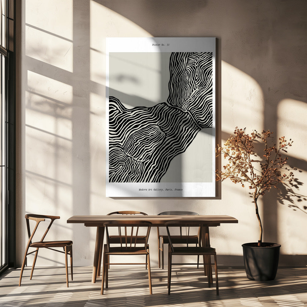 Vloeiende contouren | Canvas