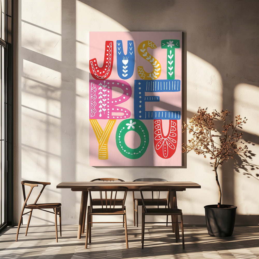 Wees jezelf, stoutmoedig | Canvas