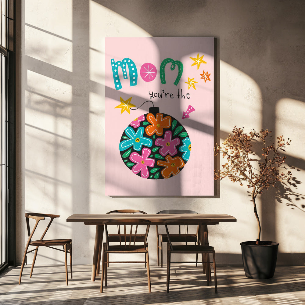 Moeders bloemengenot | Canvas