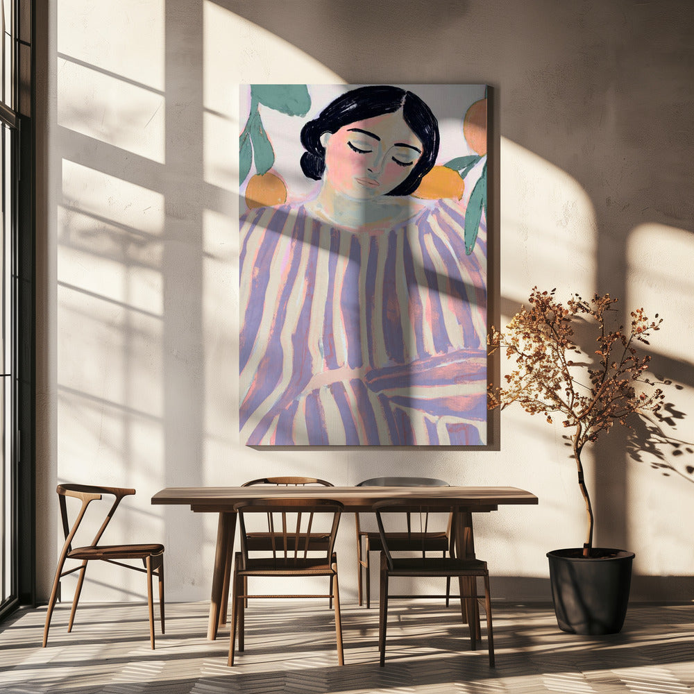 Slapen in strepen | Canvas
