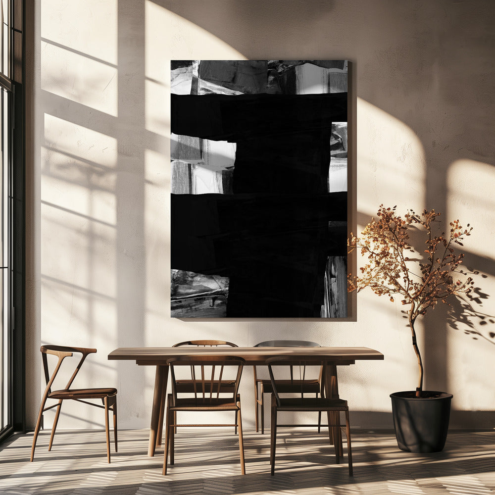 Monochrome lagen | Canvas