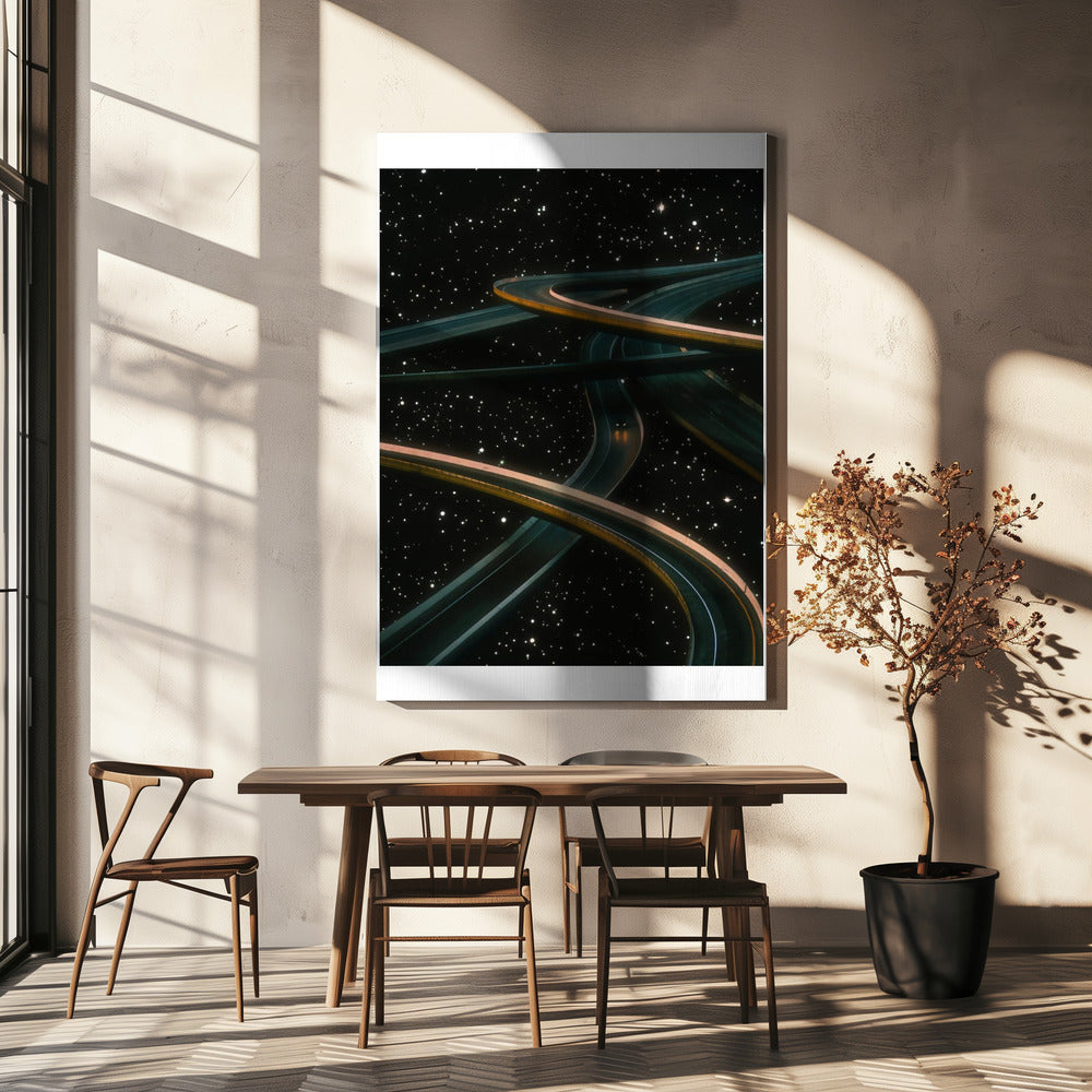 Alleen rijden, denken aan jou | Canvas