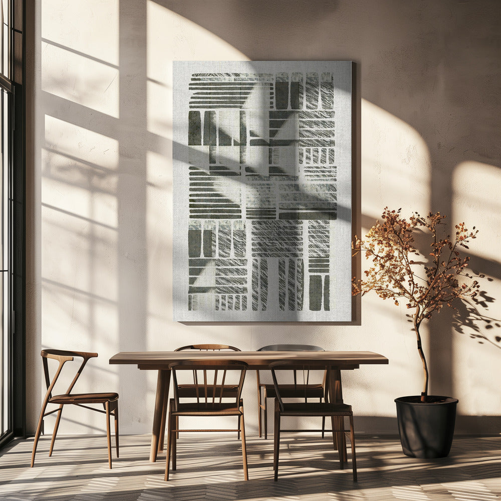 Lineaire echo's | Canvas
