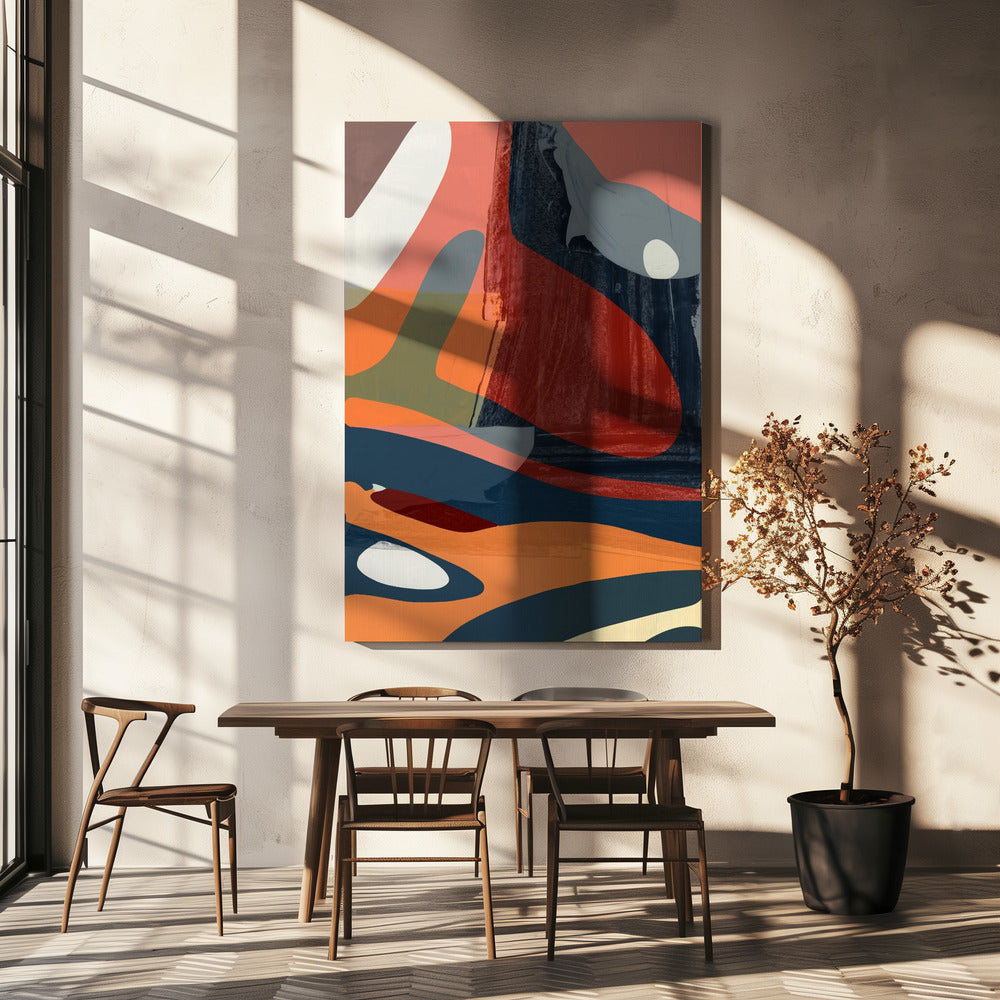 Palet van verschuivend zand | Canvas