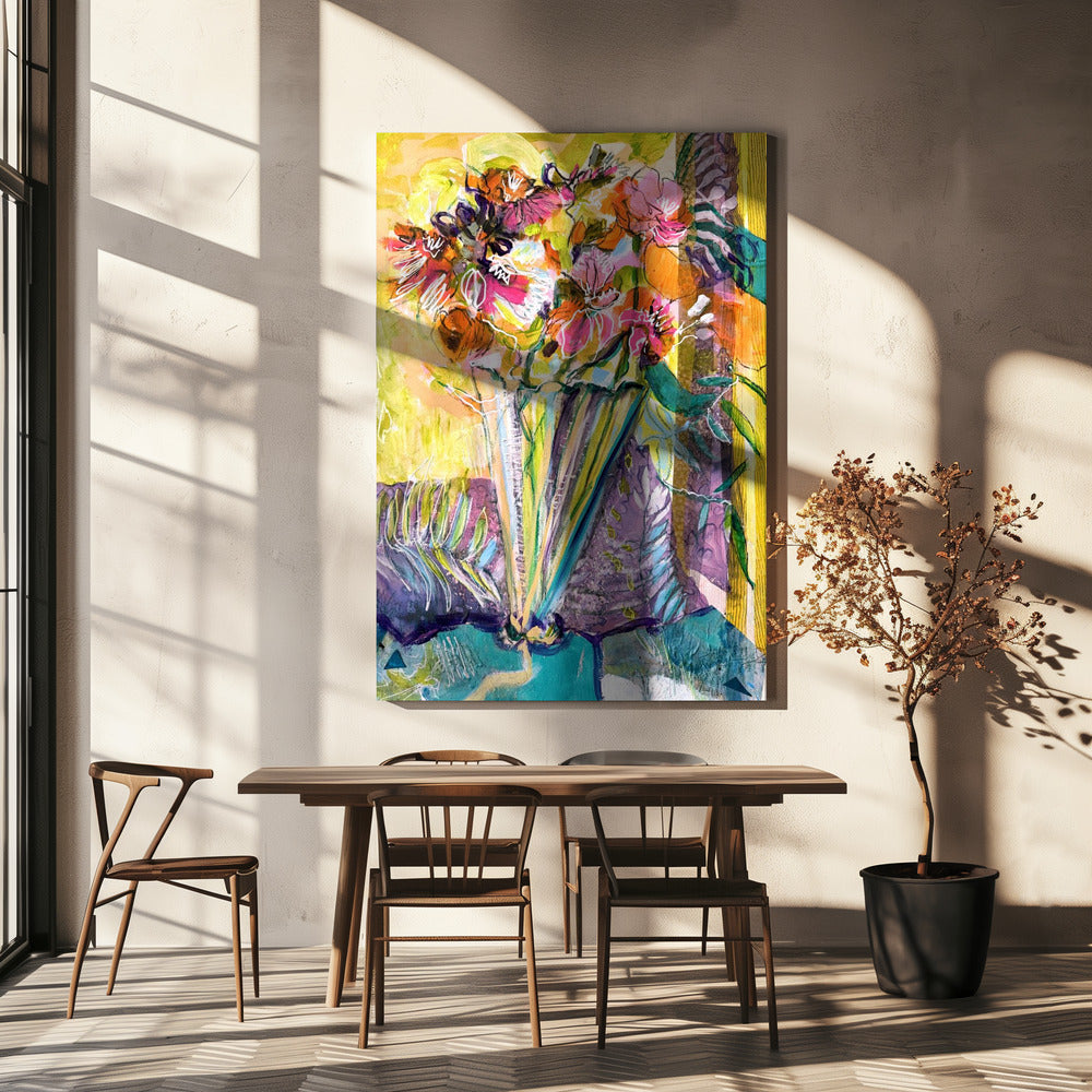 Levendige Bloei Dans | Canvas