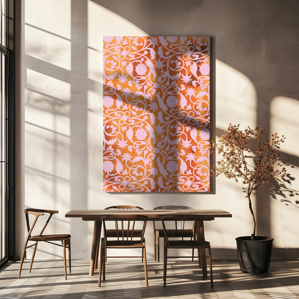 Sierlijke bloemendans | Canvas