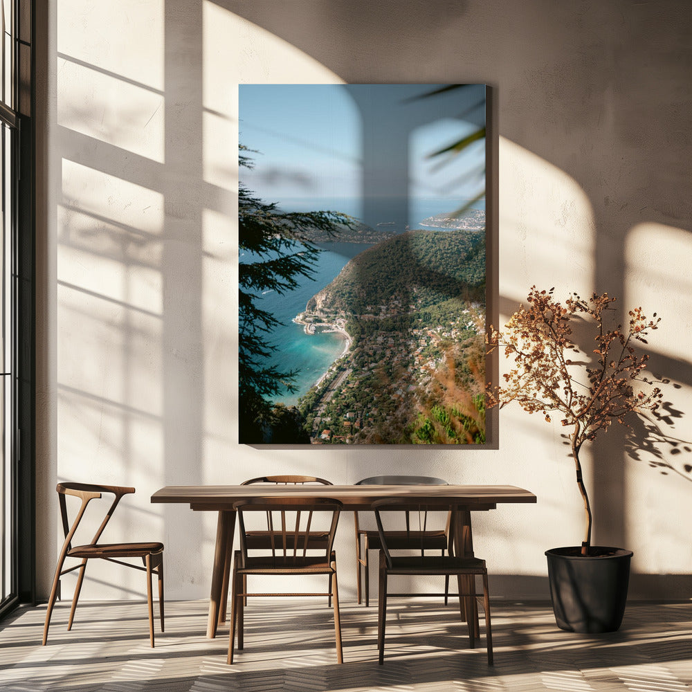 Groene heuvels en turquoise wateren | Canvas