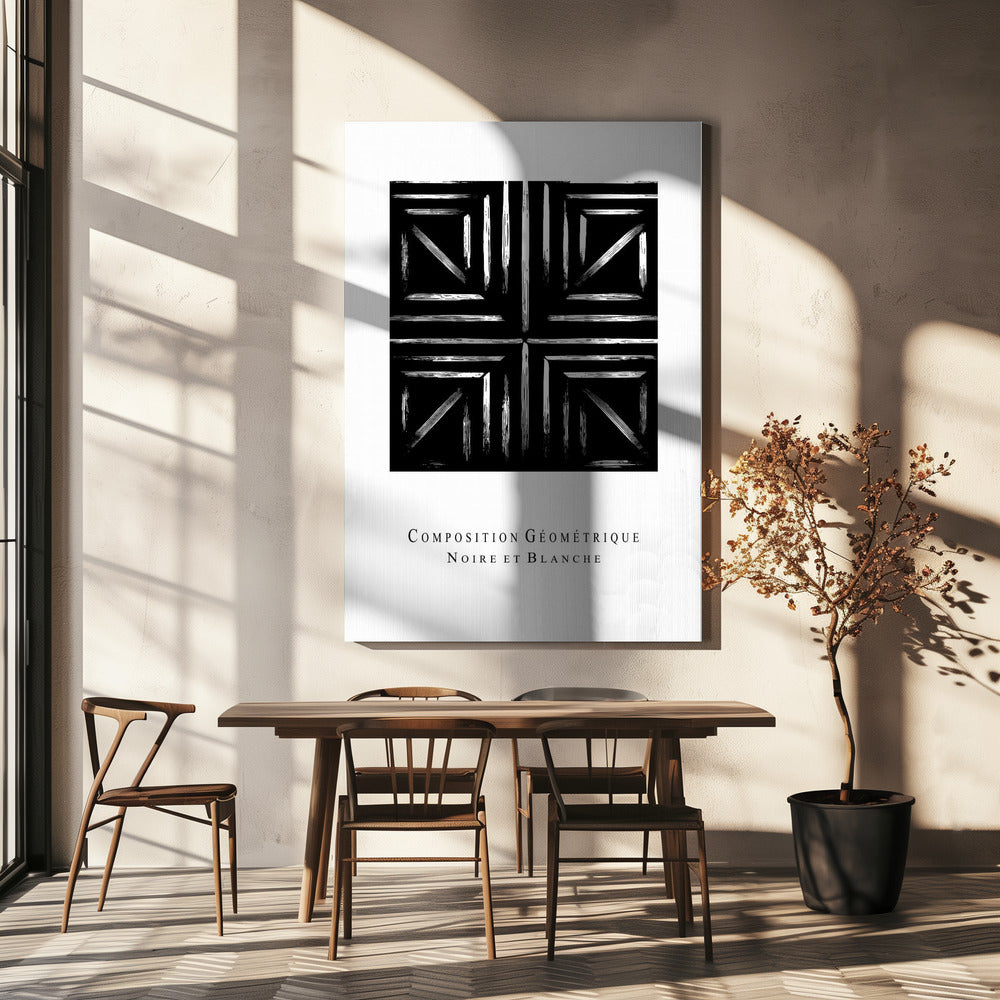 Monochrome geometrie | Canvas