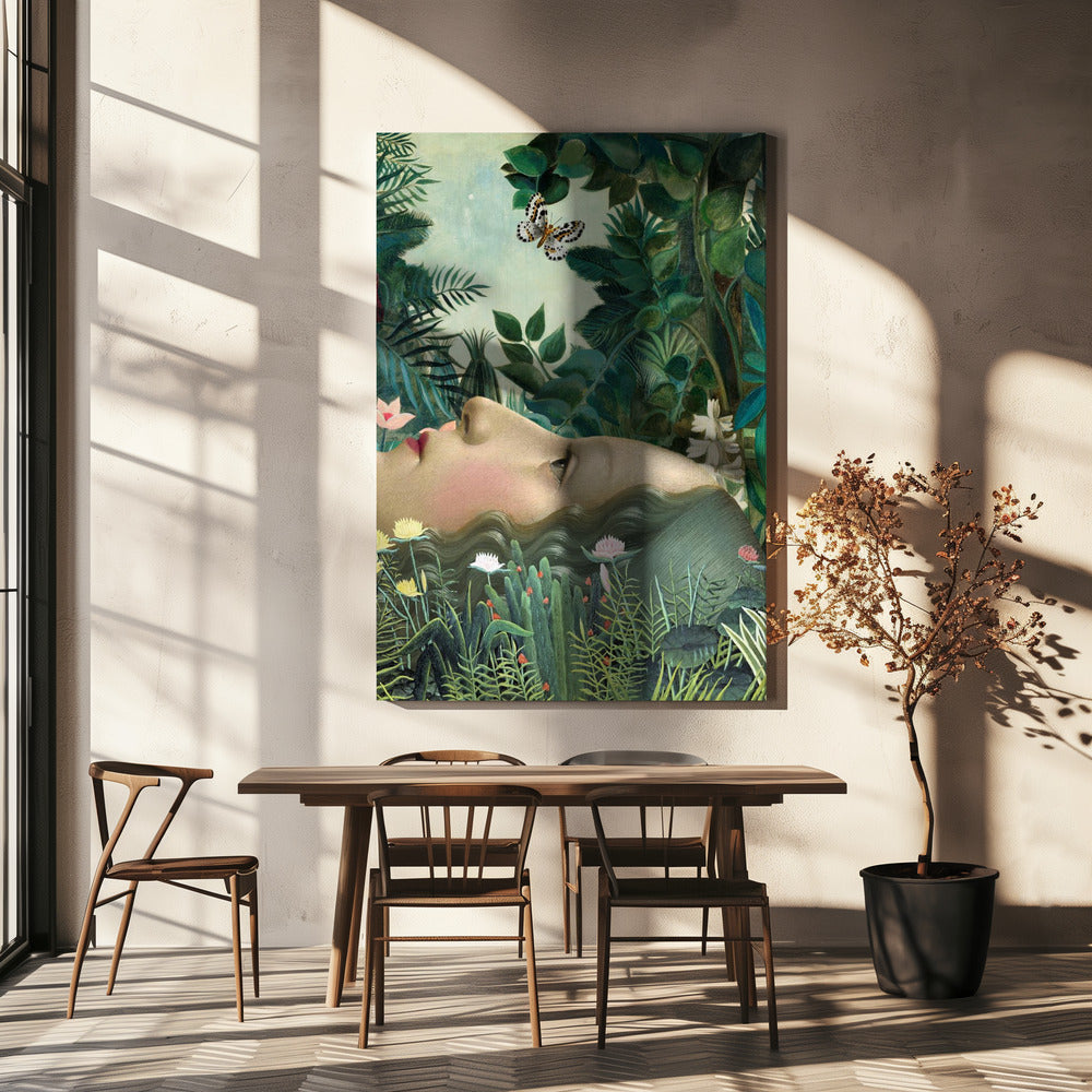 Giovanna in tropische tuin | Canvas