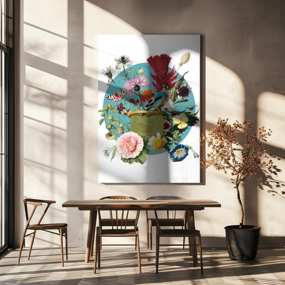 Kleurrijke bloeiharmonie | Canvas