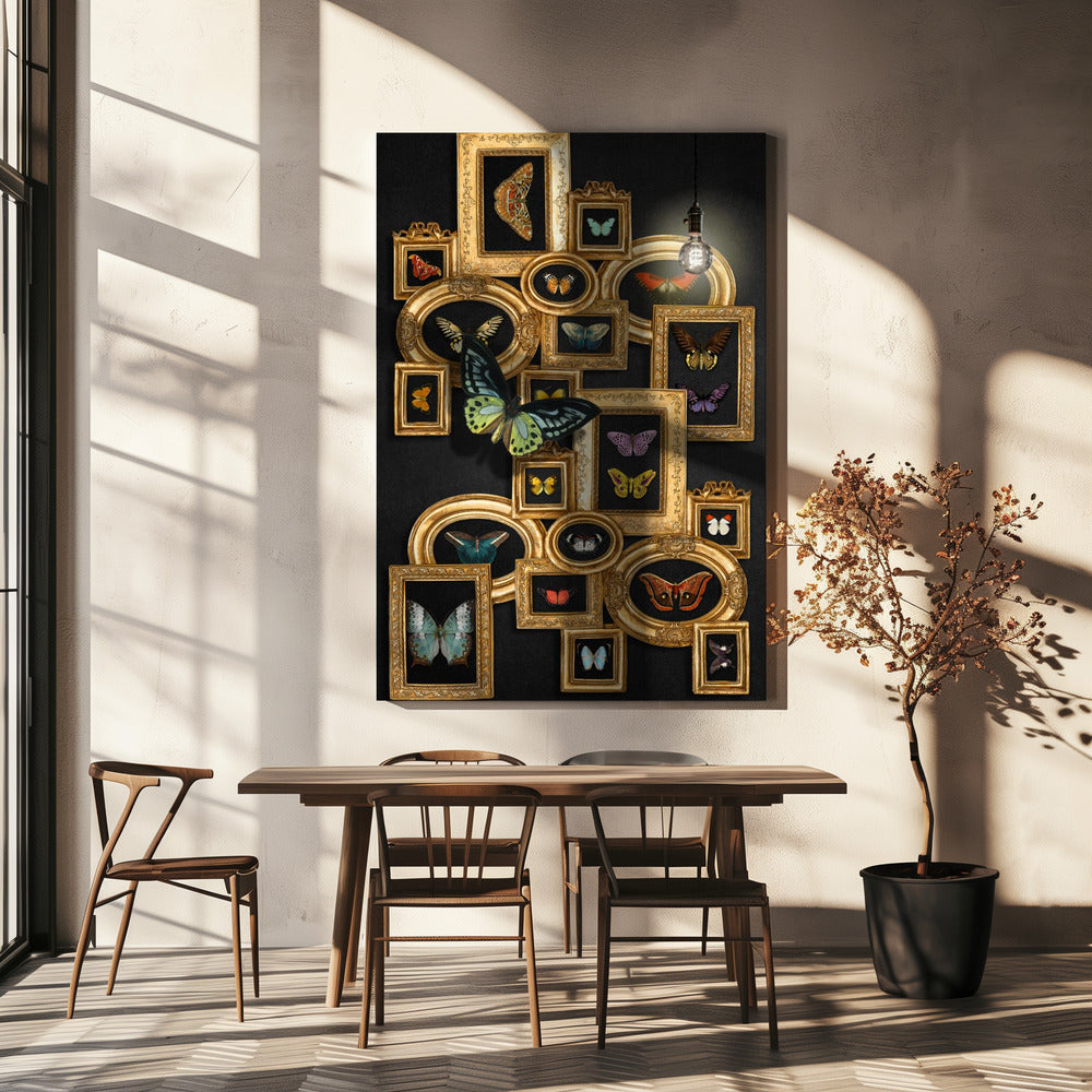 Een verzameling vlinders | Canvas