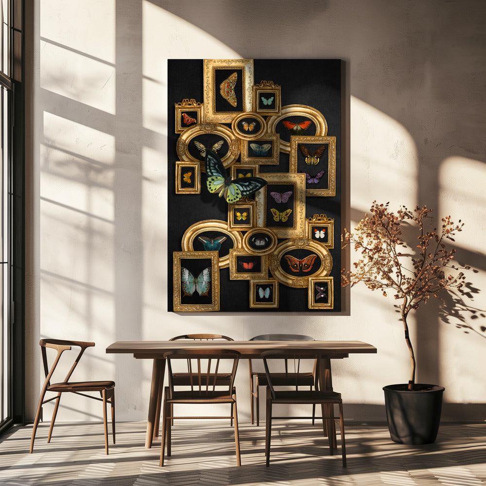 Een verzameling vlinders | Canvas