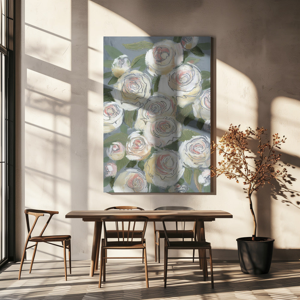 Elegant bloemmotief | Canvas