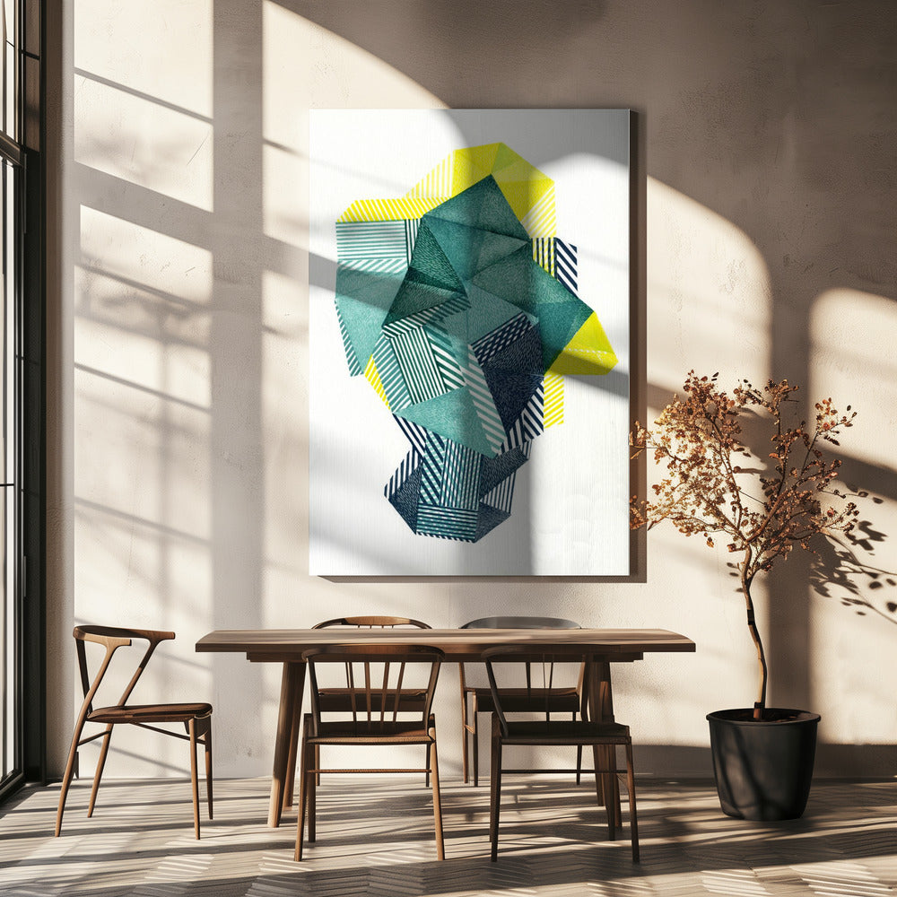Veelhoekige vorm V. | Canvas