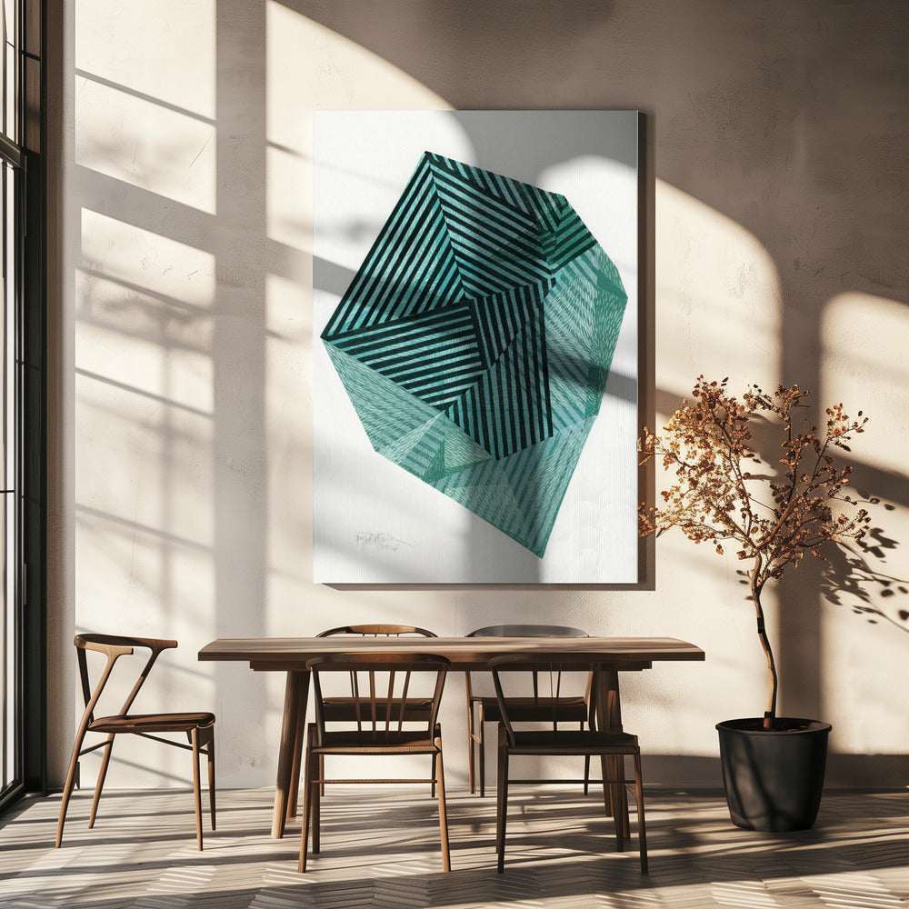 Gestreepte steen I. | Canvas