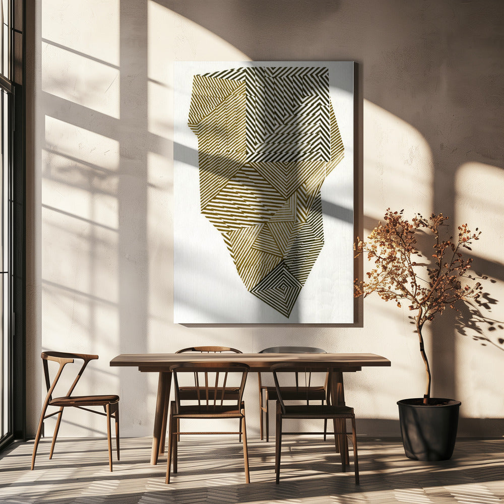 Veelhoekige vorm II. | Canvas
