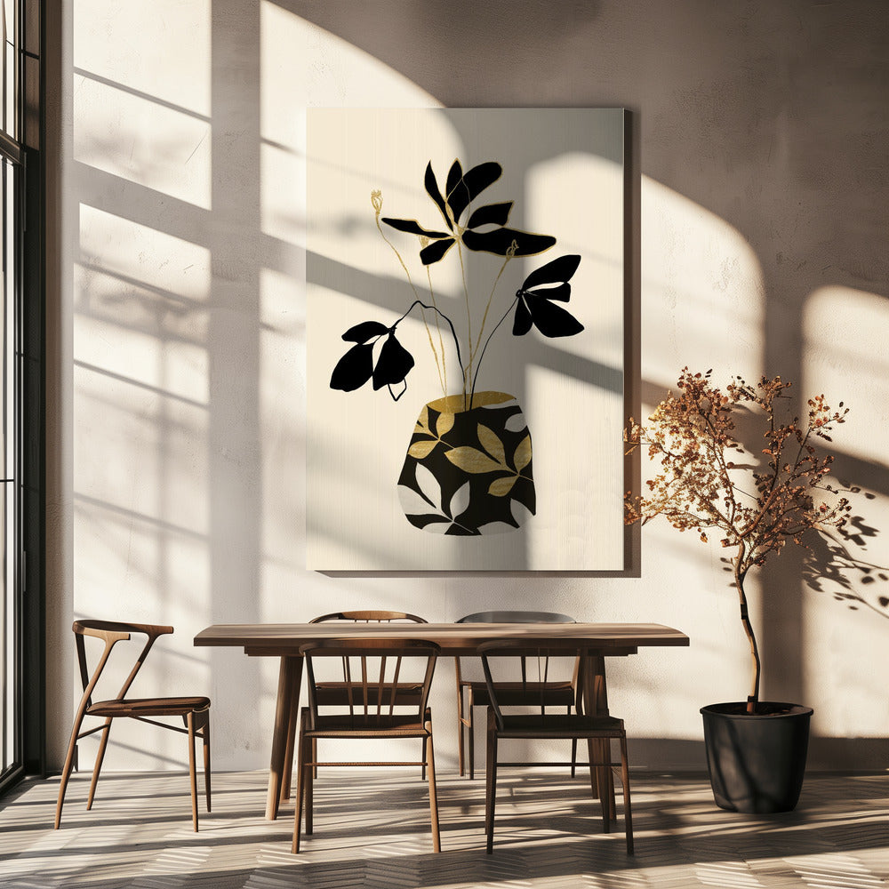 Abstracte bloemen | Canvas