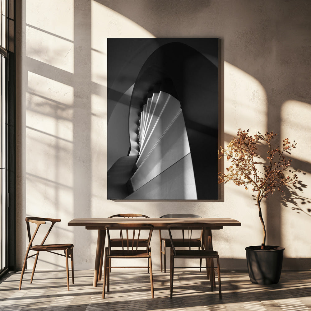 Rechte en gebogen lijnen | Canvas