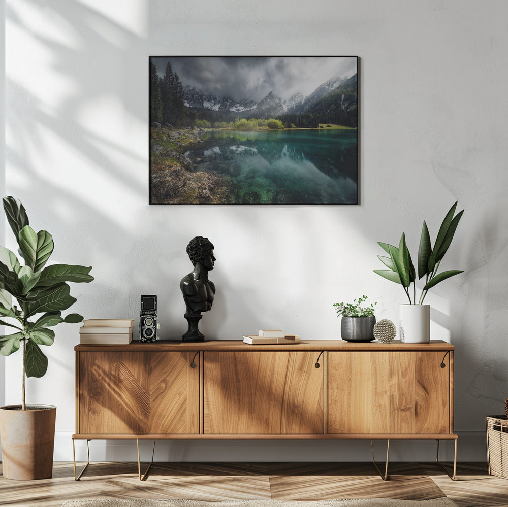 Turquoise blauw. | Poster